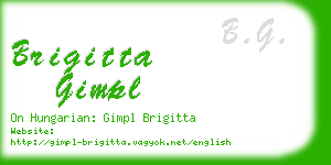 brigitta gimpl business card